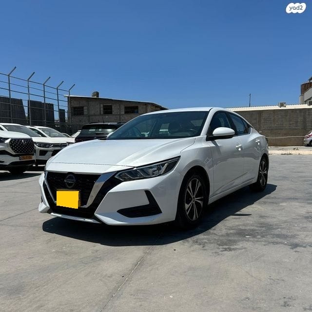 ניסאן סנטרה 2021 לבנה חזית ימין